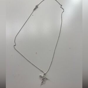 Sterling silver cross necklace